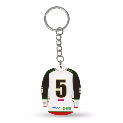 GKS Tychy ledo ritulio marškinėlių raktų pakabukas (Namų) SREBBREKH-GKS