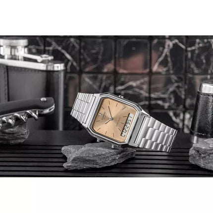 Women's watch CASIO AQ-230A-4AMQYDF + BOX