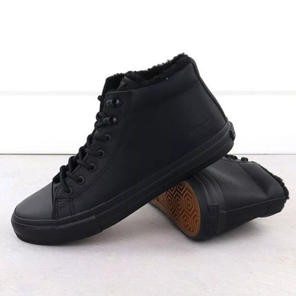 Men's black insulated high-top sneakers Big Star OO174607