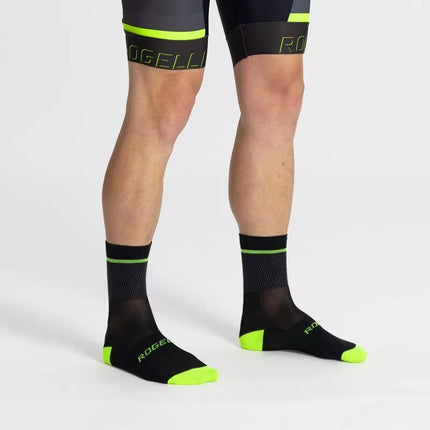 Rogelli HERO II juodos fluorescencinės kojinės 44-47