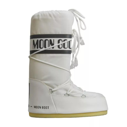 Moteriški Moon Boot MB Icon Nylon balti žiemos sniego batai - 80D1400440-A001
