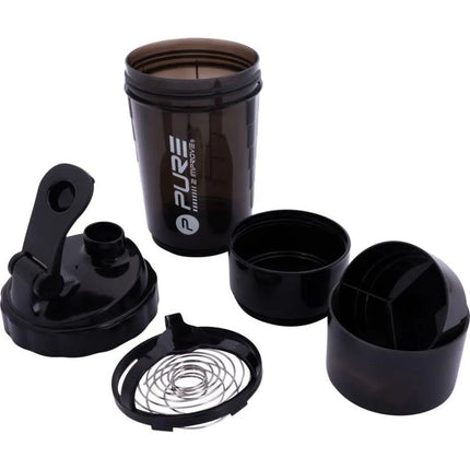 FITNESS SHAKER BOTTLE 500ML BLACK PURE 2 IMPROVE