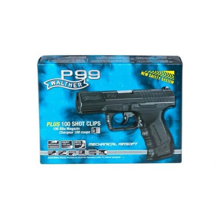 Walther P99 spyruoklinis airsoft pistoletas juodas