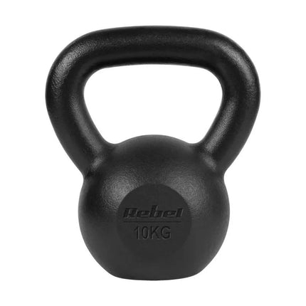 Cast iron kettlebell 10kg, REBEL ACTIVE