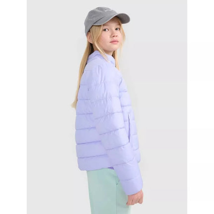 Girls' down jacket with synthetic filling 4F 4FJWSS25TDJAF515-52S