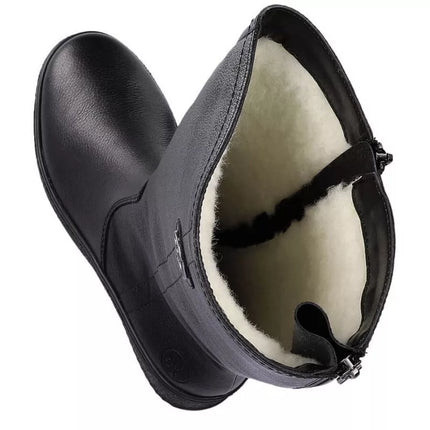 Rieker Moteriški RKR237B odiniai neperšlampami aulinukai su avies vilnos pamušalu