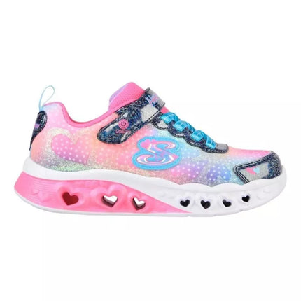 Skechers S-Lights Flutter Heart Lights - Simply Love 302315L-NVMT Navy/Multi