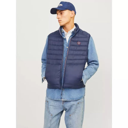 Jack & Jones JJEMULTI BODYWARMER COLLAR NOOS 12258457 NAVY BLAZER/TRUE RED