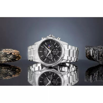 Giewont Chronograph Safyrinis Sidabrinis Vyriškas Laikrodis GW9460-B2