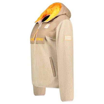 Geographical Norway Techic Fz Beige Db Lady 056 Women's Fleece (WZ6660F/GN-Beige)