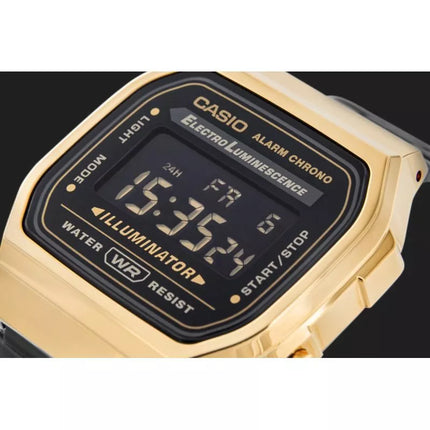 CASIO Vintage Men's Watch A168WEGB-1BEF + BOX