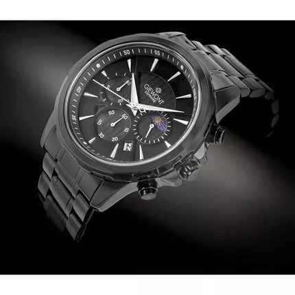 Men's Watch Giewont Chronograph Sapphire Black GW9460-B1