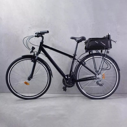 Wozinsky Bike Pannier Rack Bag with Shoulder Strap 9L (Rain Cover Included) Black (WBB22BK)