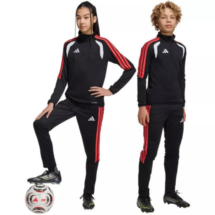 adidas Tiro 26 League vaikiškos kelnės juodos ir raudonos JY9677