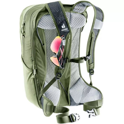 Deuter Race Air 14 + 3 dviračių kuprinė, mineralinė/pirštinė