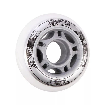 PU 70x24 82A WHITE WHEELS (4 pcs.) NILS EXTREME