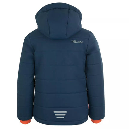 Trollkids Kids Hemsedal Snow Jacket XT mystic blue/orange abrasion-resistant blue (513-142)