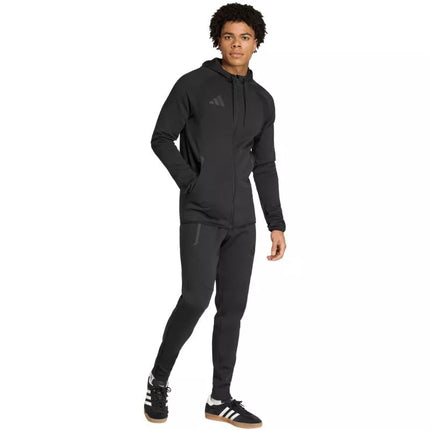 Vyriškas adidas Tiro 26 kelioninis džemperis su gobtuvu, juodas KF6075