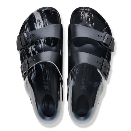 Birkenstock Men's ARIZONA EVA Slides 1032110 STONE COIN/BLACKMULTI (Standard Width)