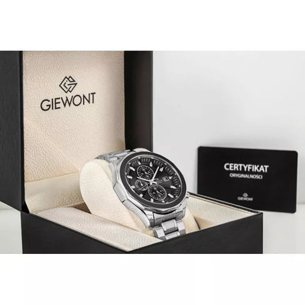 Vyriškas laikrodis Giewont Chronograph Sapphire Silver GW7290-B2