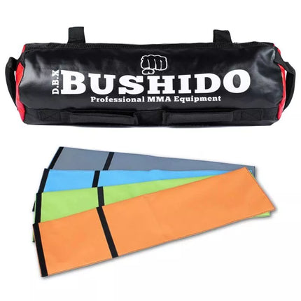 SMĖLIO MAIŠAS BUSHIDO, SMĖLIO KREPŠYS, KRYŽMINĖMS TRENIRUOTĖMS, FITNESAS 35 KG