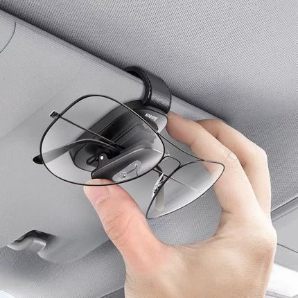 Baseus automobilinis akinių laikiklis-spaustukas juodas (ACYJN-B01)