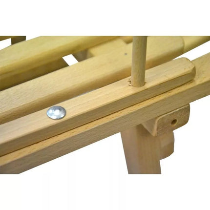 NINA WOODEN SLEDGE WITH BACKREST