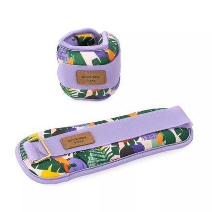 Spokey HOME JUNGLE kulkšnių ir riešo svoriai 2x 0,5 kg