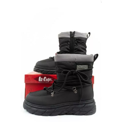 Lee Cooper women's winter hiking sports shoes insulated black gray