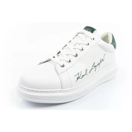 Karl Lagerfeld men's shoes sneakers Kapri natural leather white