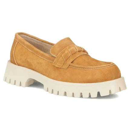 Moteriški zomšiniai odiniai brogai, camel spalvos, Filippo DP7554
