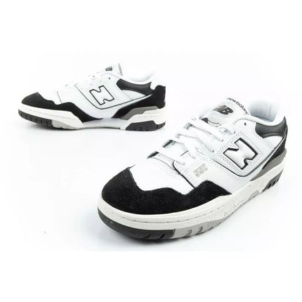 New Balance 550 youth sports shoes sneakers leather fashionable black white