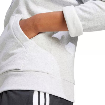 adidas Essentials Small Logo Feel Cozy Women's Sweatshirt Light Gray JN1853