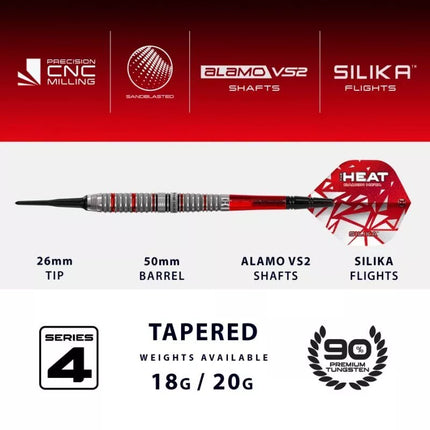 Harrows Chizzy Series 4 smiginis 90% su minkštu antgaliu