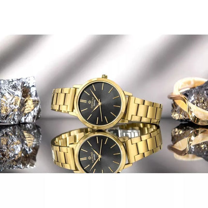 Giewont Sapphire Gold Black Women's Watch GW2360-B3