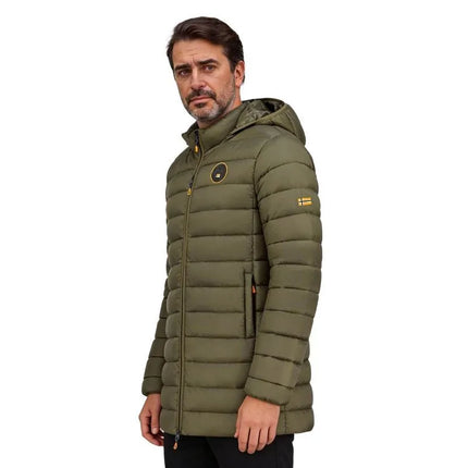 Vyriškas švarkas AMIGOMAP LONG HOOD DB KAKI MEN 233 KAKI (WZ5087H/GN-KAKI) Geographical Norway
