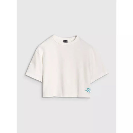 Women's crop top t-shirt 4F 4FWSS25TTSHF1977-11S