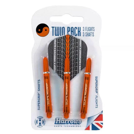 Harrows Twin Pack Supergrip koteliai + Supergrip plunksnos HS-TNK-000013684