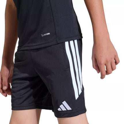 adidas Tiro 26 Lyga Treniruočių Šortai Vaikams, Juodi ir Balti JY7147