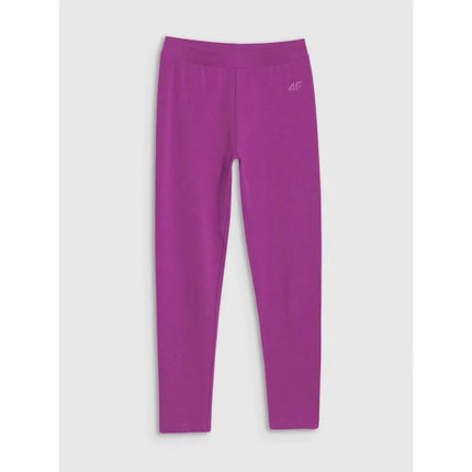 Girls' knitted leggings 4F 4FJWMM00TTIGF178-51S
