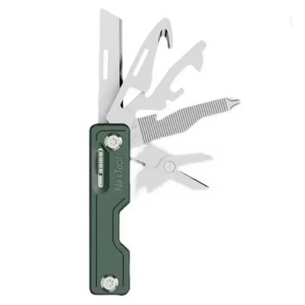 NexTool NE20098 10-in-1 daugiafunkcis peilis žalias