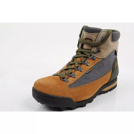 Aku women's Slope GTX leather ankle boots, brown, gray
