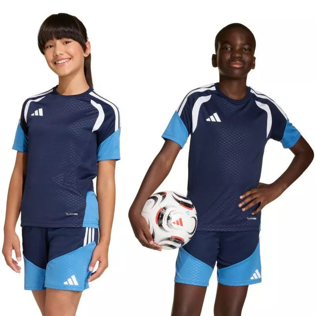 adidas Tiro 26 Competition Training Tamsiai Mėlynų Vaikiški Marškinėliai JM1446