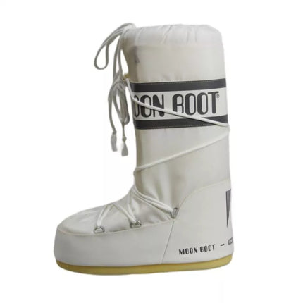 Moteriški Moon Boot MB Icon Nylon balti žiemos sniego batai - 80D1400440-A001