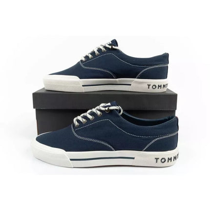 Tommy Hilfiger vyriški sportiniai batai kedai, madingi, patogūs, tamsiai mėlynos