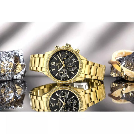 Giewont Sapphire Gold Black Women's Watch GW3670-B3