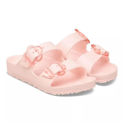 Birkenstock vaikiškos basutės ARIZONA FLOWER EVA KIDS 1031271 LIGHT ROSE (siauras prigludimas)