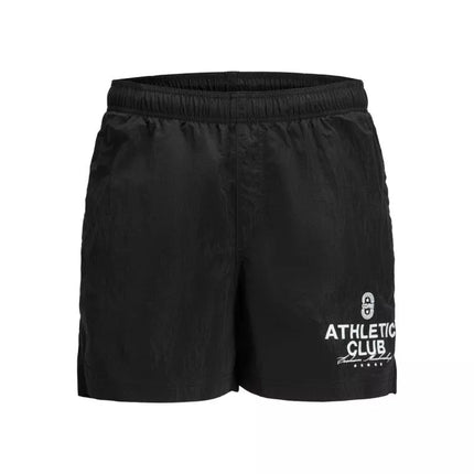 Jack&Jones JPSTMAUI Raukšlėto nailono plaukimo šortai SS25 12285513 JUODA/RYŠKI BALTA