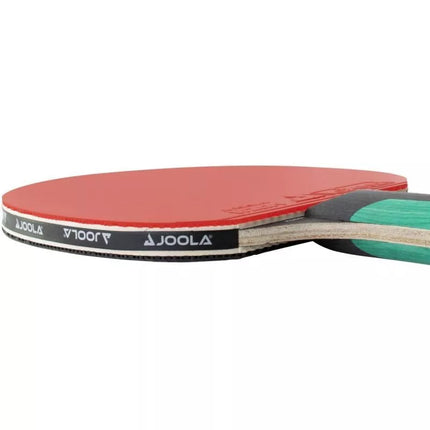 JOOLA ROSSKOPF SMASH TABLE TENNIS RACKET AND TWO TOURNAMENT BALLS