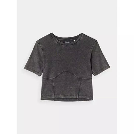 Women's crop top slim plain 4F 4FRAW24TTSHF2581-20S
